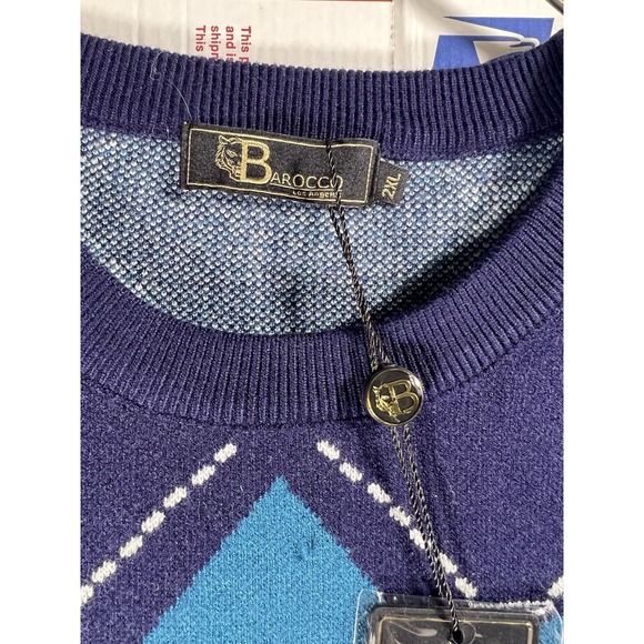 VTG 80s Brand New Barocco Sweater Baroque Sweater Los Angeles Versace Print - Picture 5 of 8